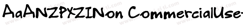 AaANZPXZINon CommercialUse字体转换